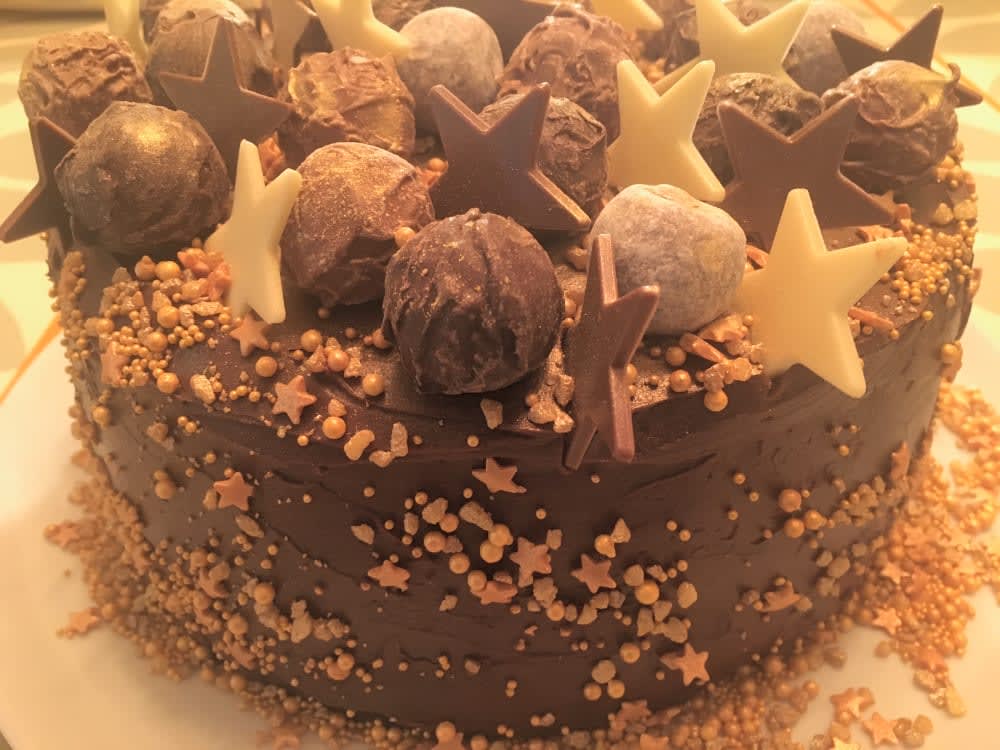 Chocolate Ginger Christmas Cake